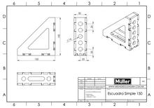 Cargar imagen en el visor de la galería, Escuadra 150x150
