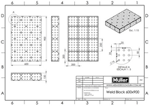 Cargar imagen en el visor de la galería, Weld Block 600x900